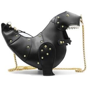 3312 Dinosaur Shoulder Purses,PU Rivet Tyrannosaurus Rex CrossBody Bag
